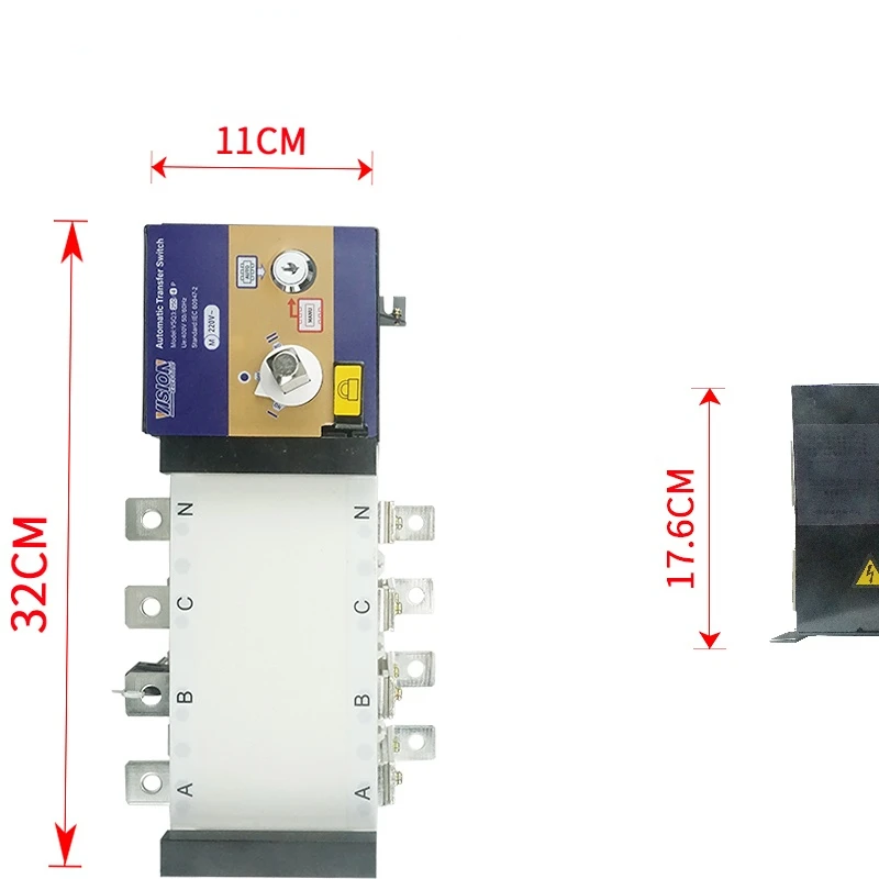 

OEM Original Factory VSQ3 250A 4P 3P Electrical Changeover Switch 20A 40A 63A 80A 100A 160A 400A 630A