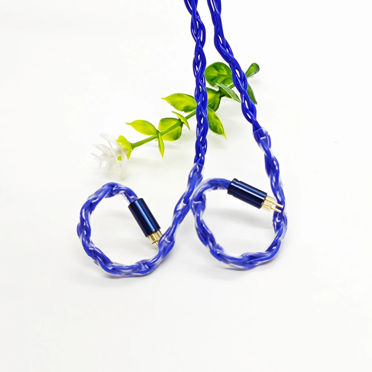 Синий (вечность) бескислородный медный сбалансированный кабель для наушников