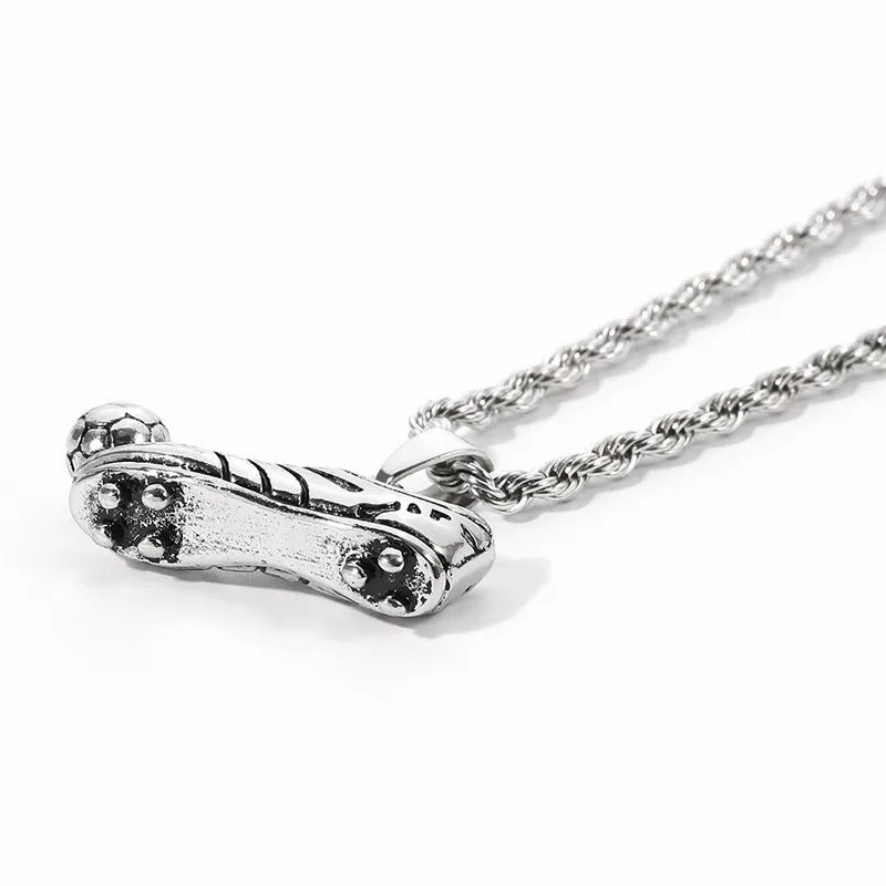 Цепочка с подвеской для мужской футбольной обуви креативное модное ожерелье