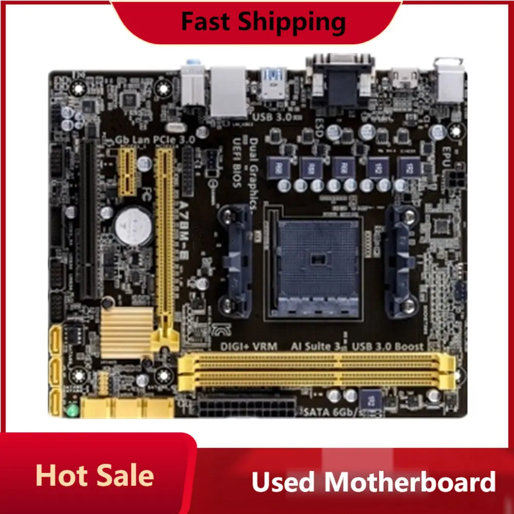 Для б/у материнской платы FM2 + DDR3 USB3.0 SATA3 A78 настольная материнская плата - купить по