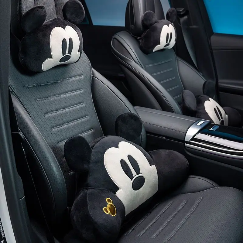 Фото Disney Микки и Минни анимация периферийный мультфильм милая подушка для подголовника автомобиля креативная кавайная подушка для сиденья автомобильная подушка украшение №3