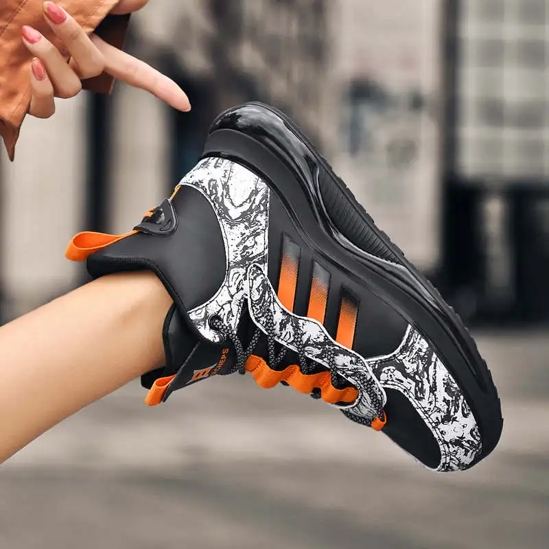 

Rubber Hard-Wearing Men's Sport Shoes Sporting Mens Running Shoes High Top Sports Man Shoes Top Summer Sneakers Husband Tennis