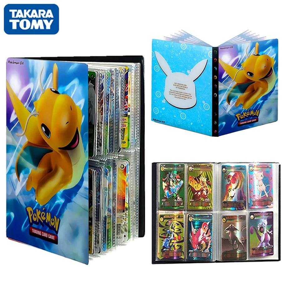 

TAKARA TOMY 240 шт. Покемон карты Альбом Книга крутой мультяшный драгонит связывающая Аниме игровая карта GX MEGA папка для коллекционеров детская игрушка подарок