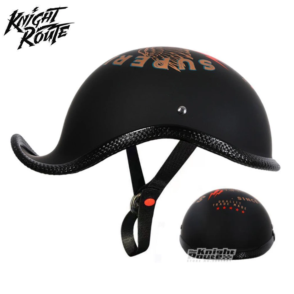 

Motorcycle Helmet Men's Motorbike Vintage Moto Casco Motorcycle Women's Open Face Retro Half Helmet Chopper Motorbike Riding