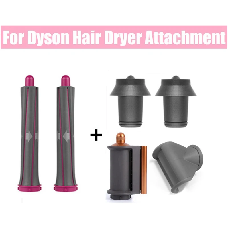 

Hair Dryer Curling Attachment For Dyson Hair Dryer Long Barrels Anti-Flying Nozzle Automatic Curling Air Styler Tool