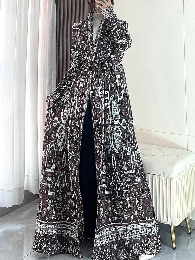 Женский плиссированный плащ GVUW с принтом свободная универсальная ветровка