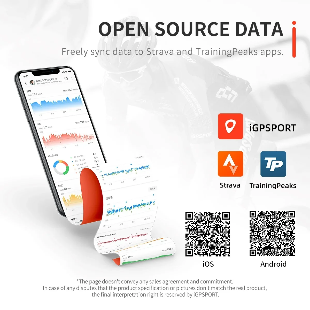 Фото Велокомпьютер IGS630 GPS, беспроводной спидометр, одометр, поддержка навигации по офлайн-картам, маршрут, IGS630s, Strava №5