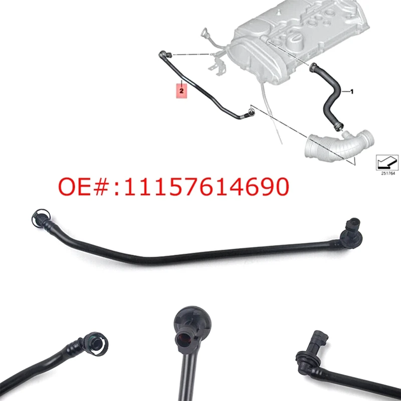 Вентиляция системного блока управления вентиляционная трубка 11157614690 для BMW 1 3 F20