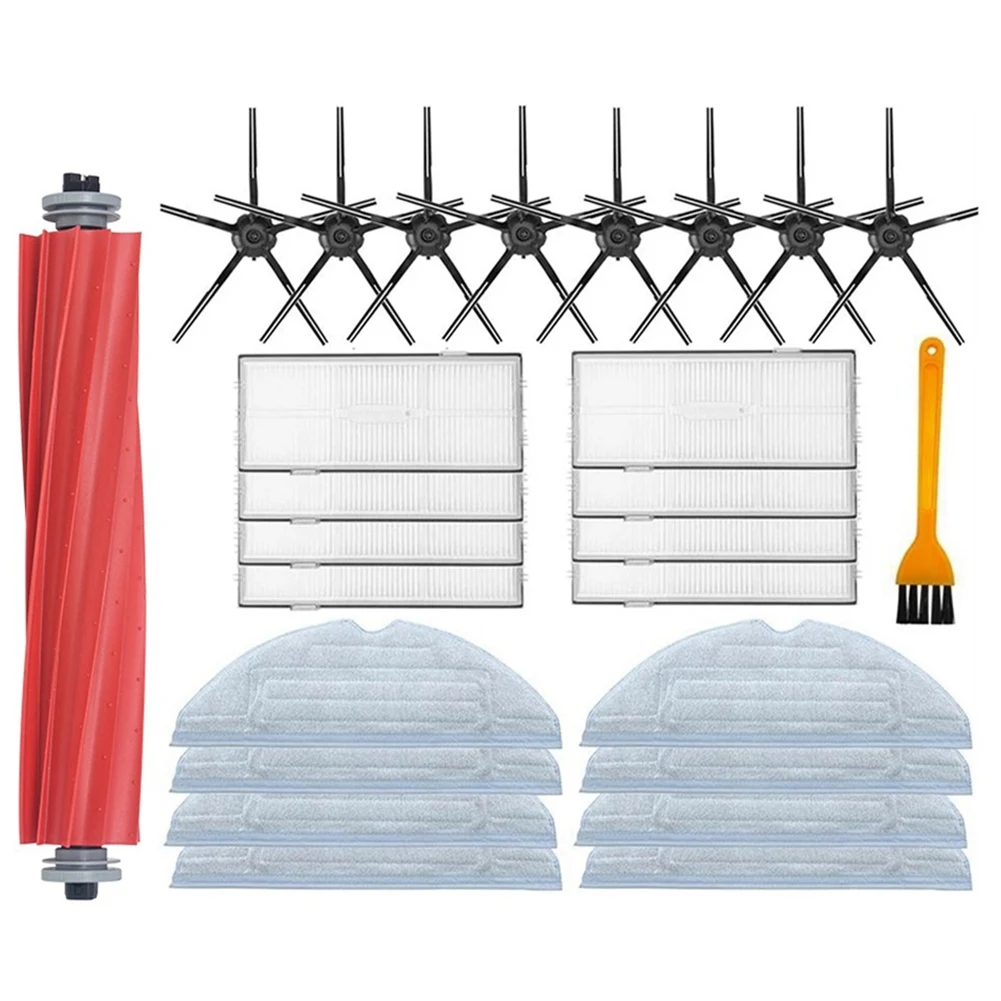 

Main Side Brush Hepa Filter Mop Cloth for Roborock S7 T7S Plus Robot Vacuum Cleaner Spare Parts