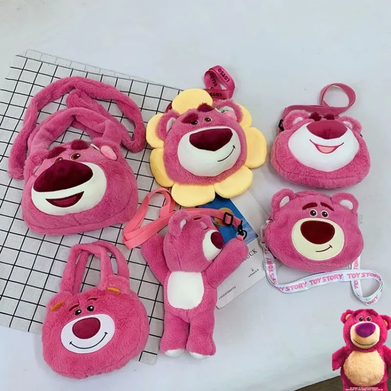 

Плюшевый Рюкзак для кукол Disney Lotso, аниме, сумка для милой девочки, Kawaii, большая емкость, Детская мультяшная игрушка, сумка-мессенджер, подарок на день рождения