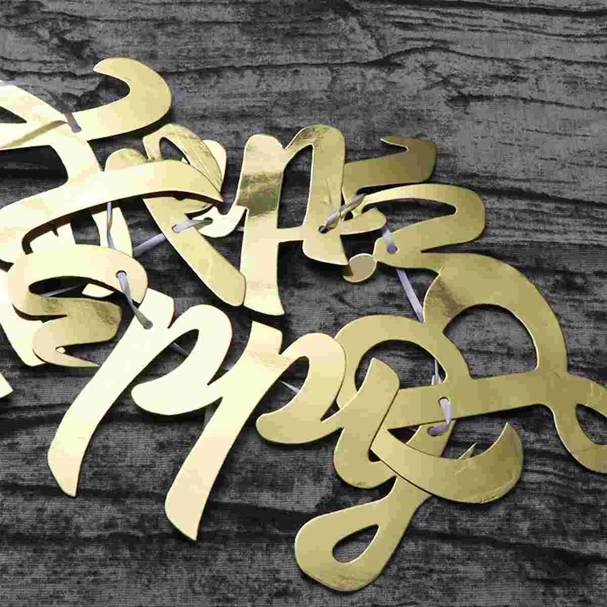 1 комплект зеркальный баннер украшение для вечеринки креативная золотая