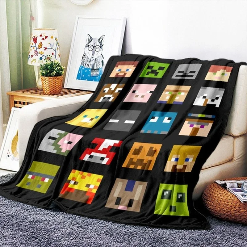 

Cartoon Soft Throw Blanket Child Funny Flannel Fleece All Season Light Weight Living Room/Bedroom Warm Blanket