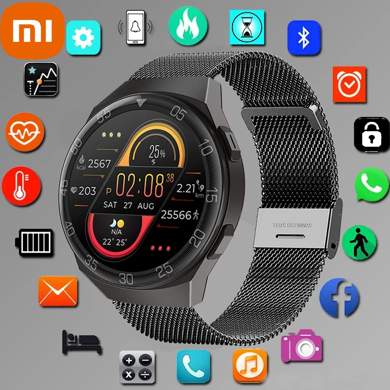 

XIAOMI New Smart Watch Men Full Touch Screen Sport Fitness Watch IP67 Waterproof Bluetooth Smartwatch Men For Xiaomi Huawei