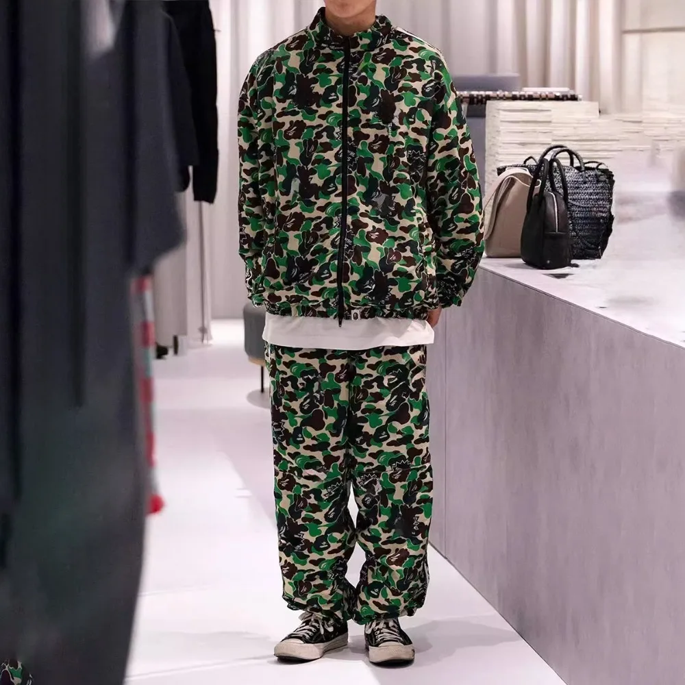 NIGO Мужская камуфляжная куртка с вышивкой винтажная уличная в стиле сафари