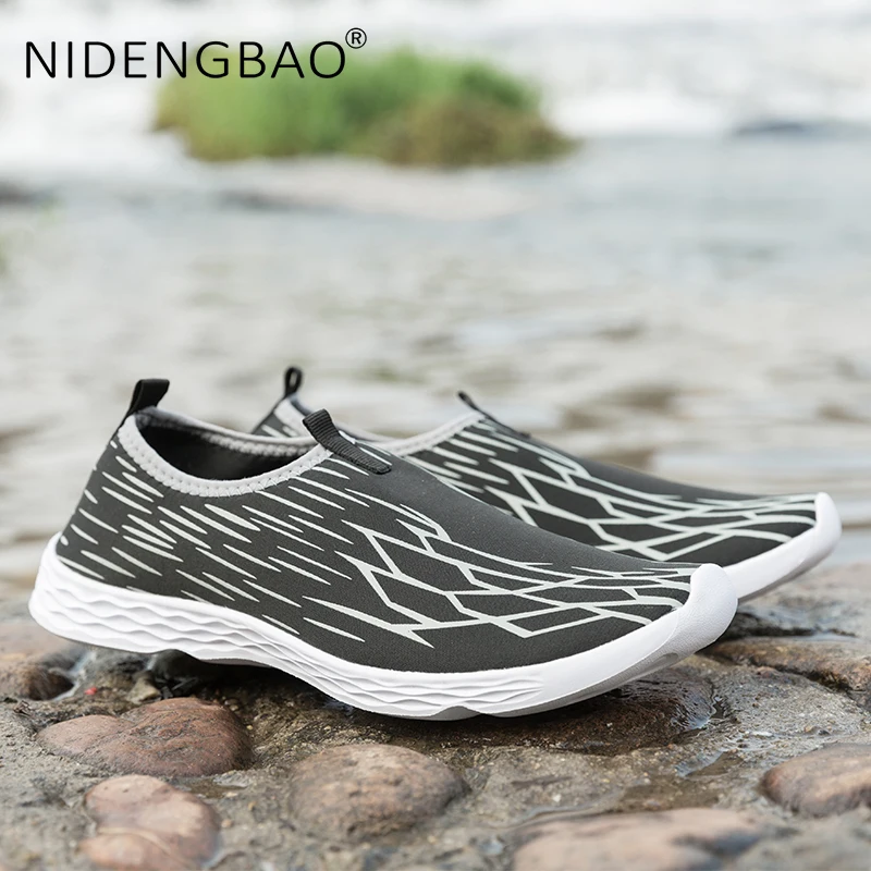 Outdoor Water Shoes Qucik Drying Sneakers Aqua Socks Summer Beach Barefoot Swimming Shoes for Men Big Size 48 Upstream Footwear