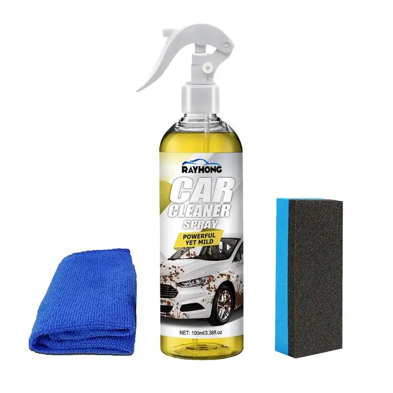 

100ml Car Seat Cleaner Auto Multi-purpose Foam Cleaner Seat Steering Wheel Car Dust Removal Spray Auto Leather Cleaner Accessory