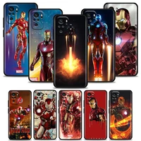 cool iron man marvel phone case for redmi note 7 8 8t 9 9s 9t 10 11 11s 11e pro plus 4g 5g silicone case cover bandai