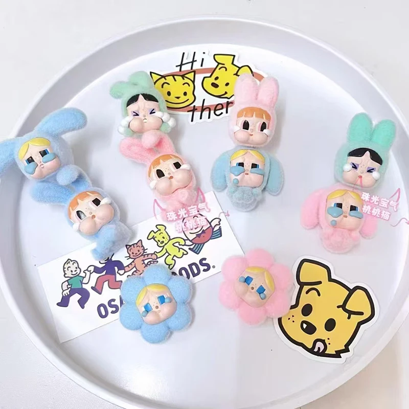 Новый мини-виниловый кулон Labubu украшение флокированная кукла милый периметр