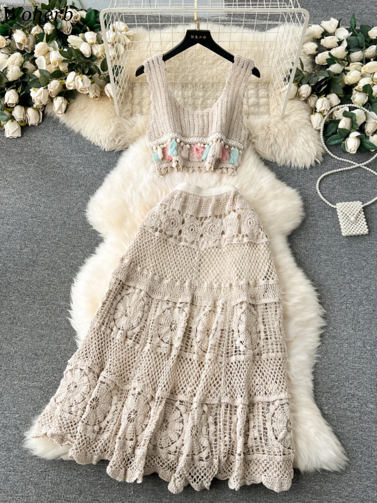 Комплект из двух предметов Женский укороченный топ без рукавов трапециевидная