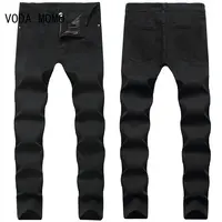 2022 Spring Summer Fit Straight Lightweight Jeans Classic Business Casual Men's Mid-high Waist Stretch Youth Thin Denim Jeans