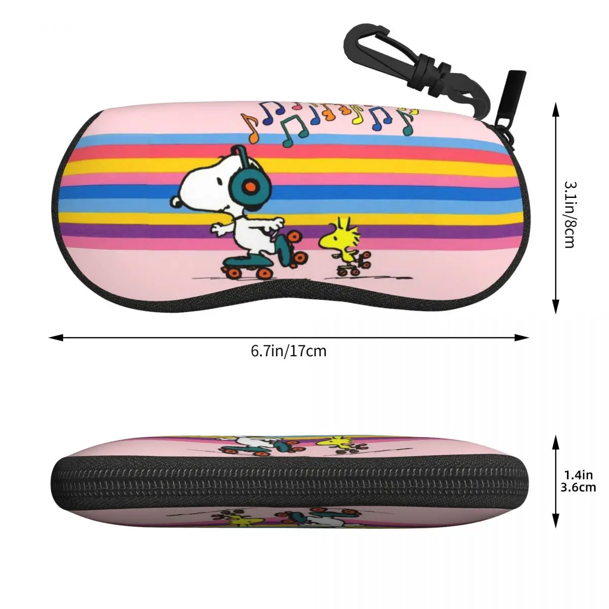 Snoopy милый мультяшный футляр для хранения солнцезащитных очков