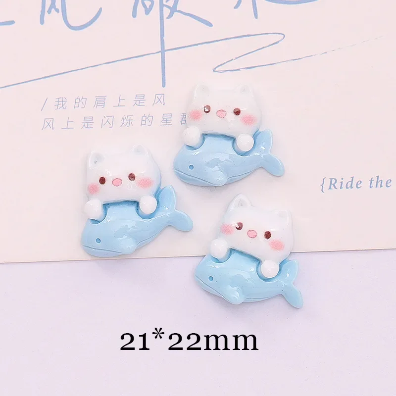 5 шт. декоративные подвески из смолы с рисунком медведя русалки