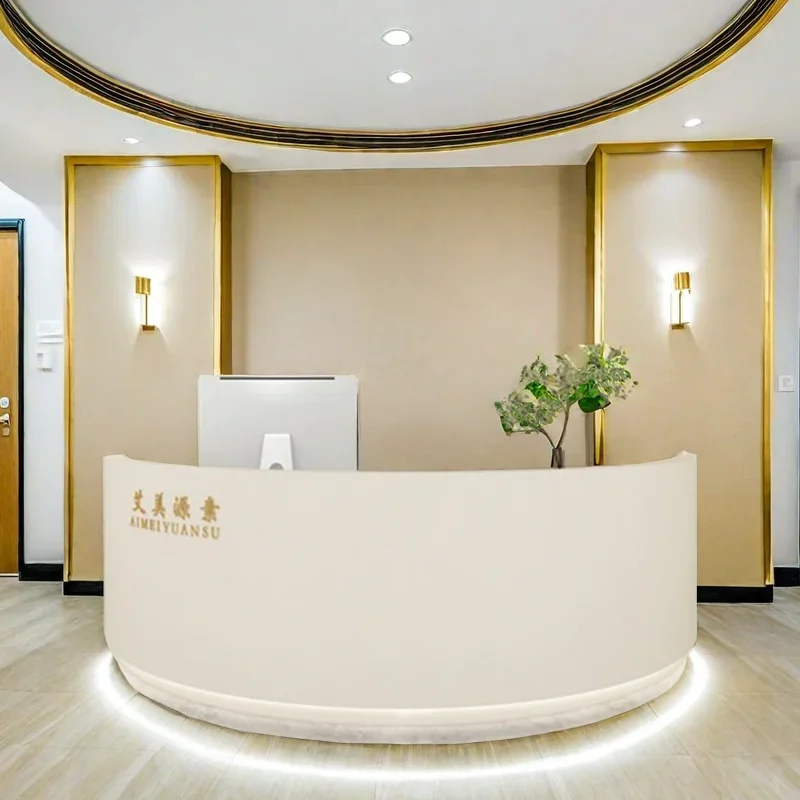 Роскошная мебель для офиса эстетический салон стойка регистрации современный