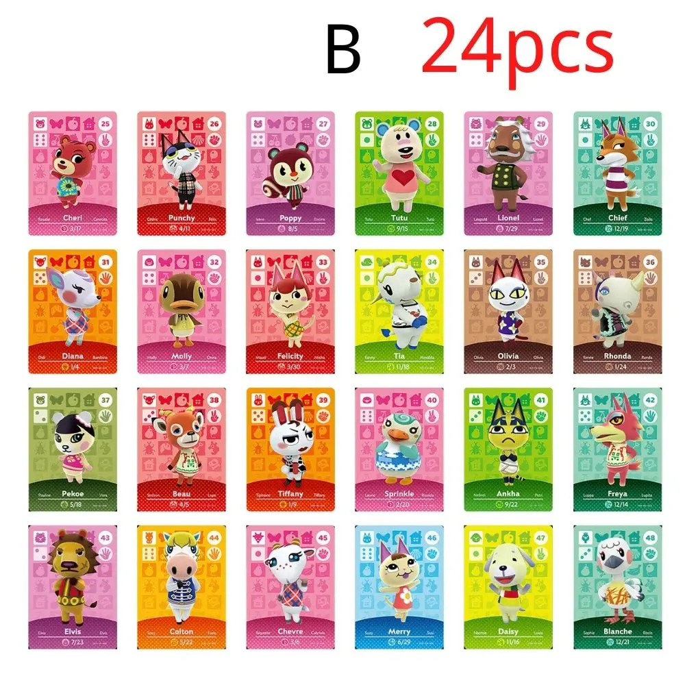 Новые карты для игр Amiibo с пересечением животных от 18 до 386 52 шт. NFC высокого