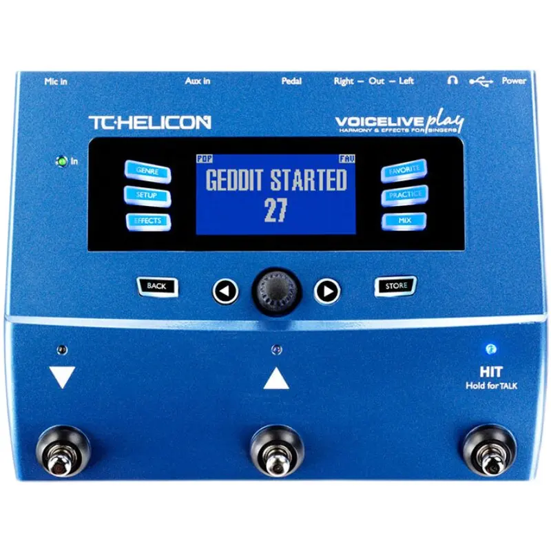 Фото TC-Helicon VoiceLivePlay: Вокальные эффекты, автоматическая гармонизация, исправление вокала и гитарных аккордов для артистов №1