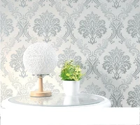 deluxe 3d wallpaper silver victoria home decoration living room bedroom self adhesive background waterproof wall sticker