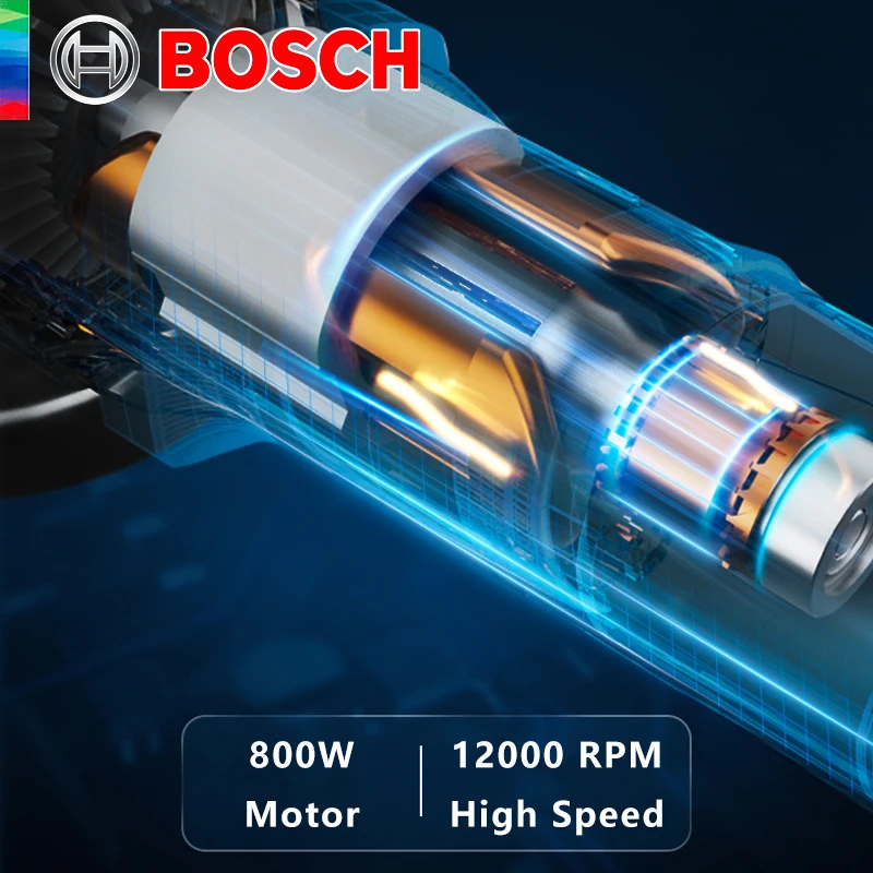 Фото Bosch GWS 800 электрическая угловая шлифовальная машина проводная 220 В полировальный станок для резки 100 мм шлифовальный станок для дисков профессиональные электроинструменты №3