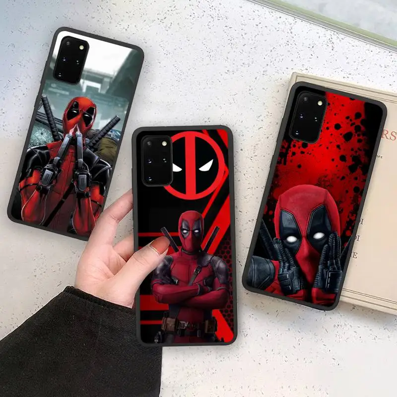 

Marvel Superhero Deadpool Phone Case Soft For Samsung Galaxy Note20 ultra 7 8 9 10 Plus lite M21 M31S M30S M51 Cover