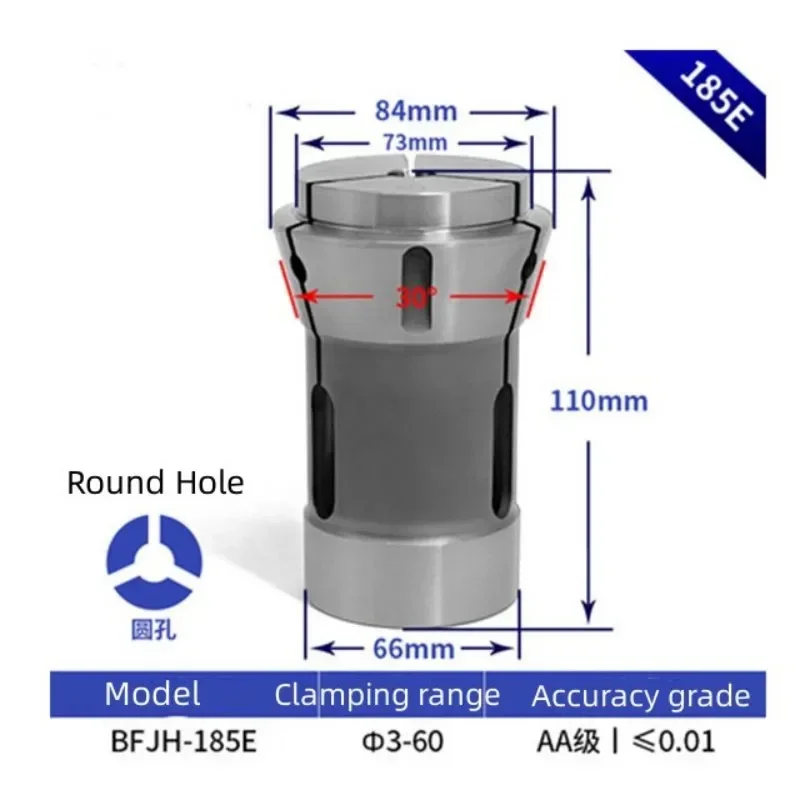 

НОВЫЙ 185E круглый отверстие квадратное отверстие шестигранное отверстие пружинный цанговый патрон для фрезерного инструмента с ЧПУ 3-42 мм цанговый патрон