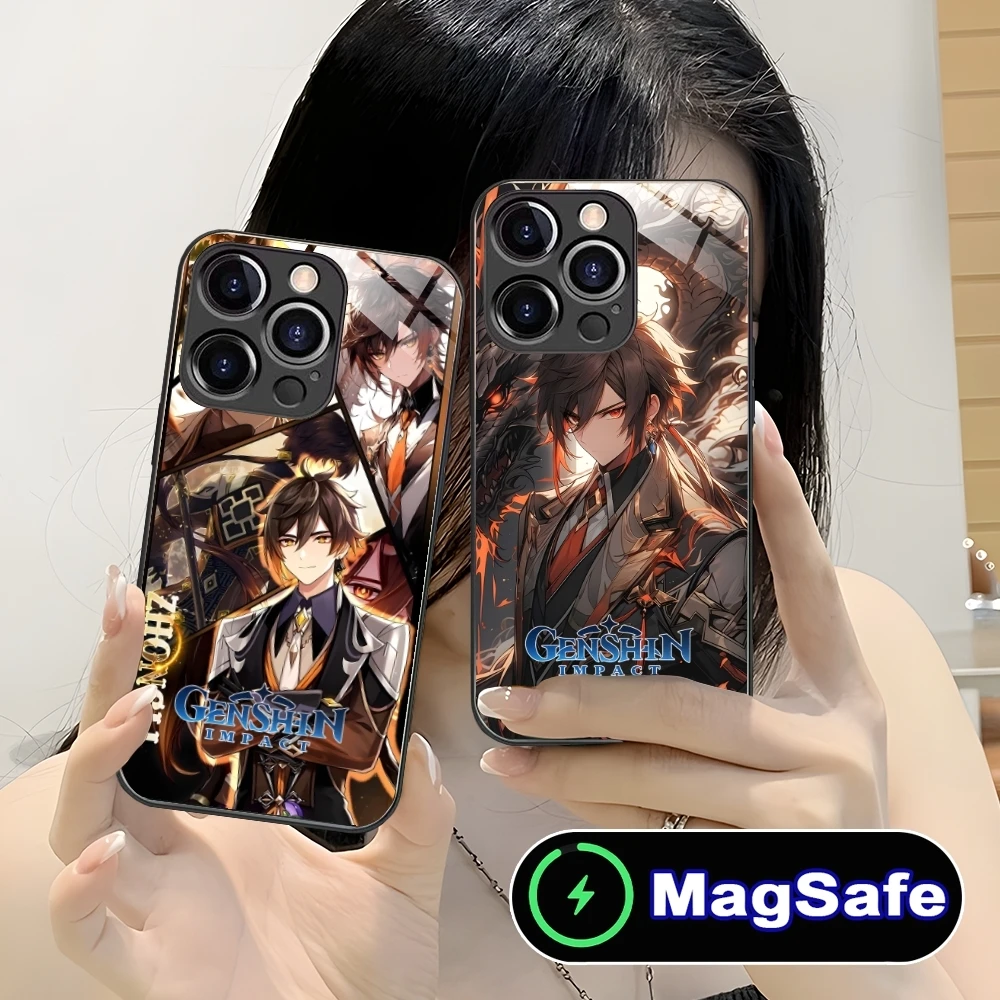 Чехол для iPhone 16 15 14 13 12 11 Pro Max Plus Mini MagSafe