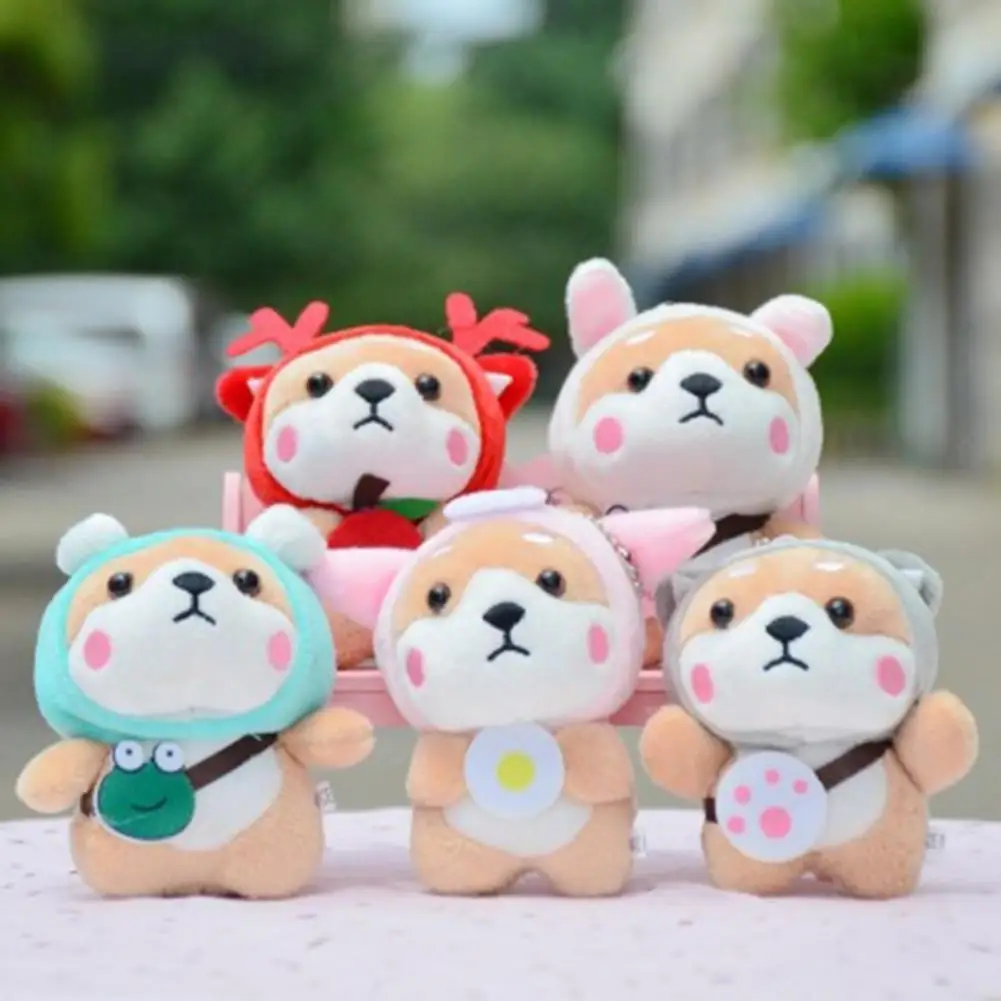 

Cute Plush Toy Key Chain Colorfast Lightweight Stuffed Toy Key Ring Pillow Toy Key Decoration Pendant