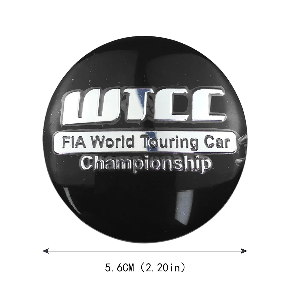 4 шт. 56 мм WTCC логотип центральные колпаки для ступиц колес автомобиля алюминиевая