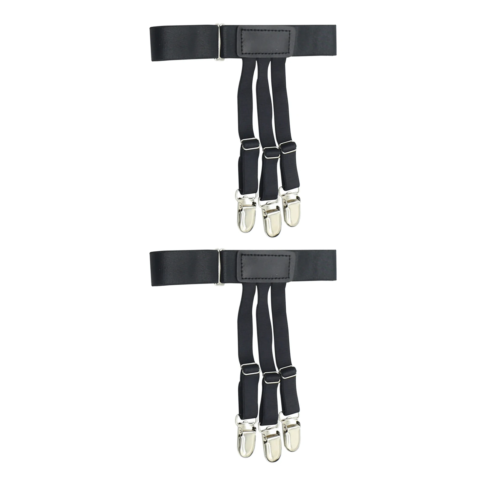

2pcs Uniform With Clip Dress Tidy Shirt Stay Belt Elastic Adjustable Length Suspender Men Women Non Slip Universal Comfortable
