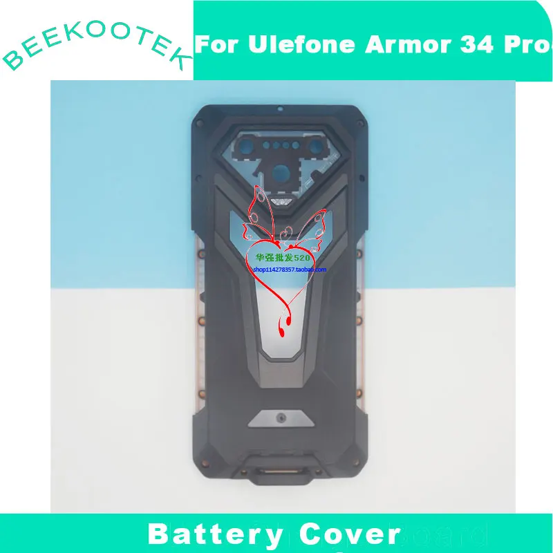 Фото Новая оригинальная крышка батарейного отсека Ulefone Armor 34 Pro, задняя крышка объектива камеры, светильник для кемпинга, NFC-антенна для телефона Ulefone Armor 34 Pro №2