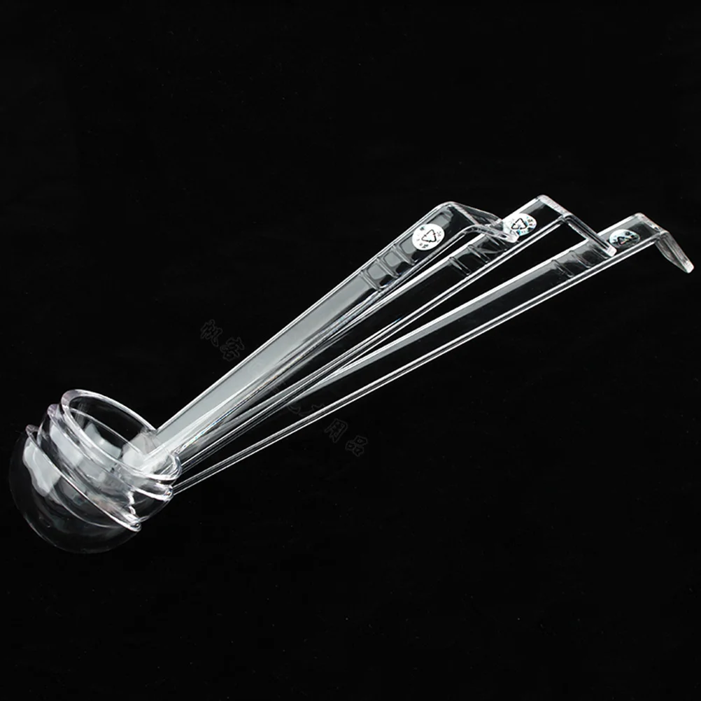 3 шт. пластиковый дырокол сервировочный половник прозрачный жесткий акриловый