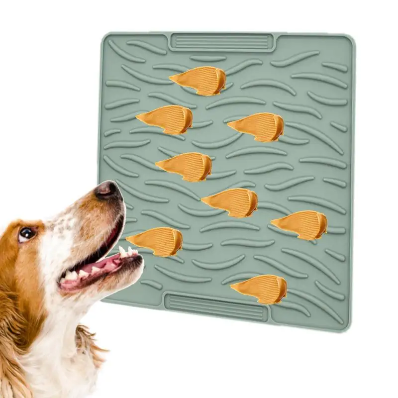 

Lick Mats For Dogs Classic Dog Slow Feeders Lick Mat Boredom Anxiety Reduction Dog Training Mats For Food Yogurt Peanut Butter