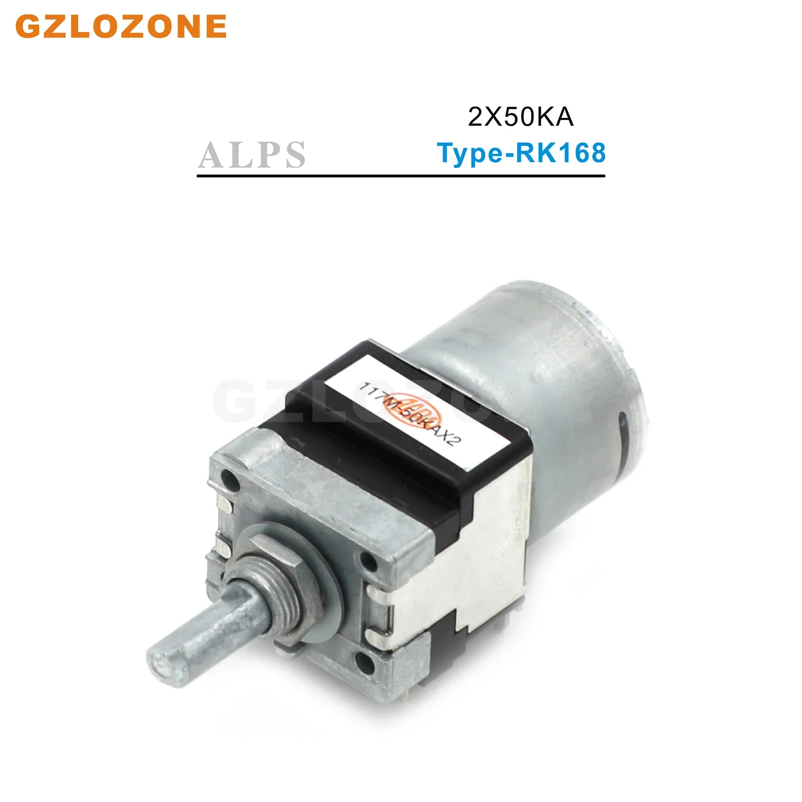 1 шт. оригинальный стереомоторный потенциометр ALPS RK168 ручка 2x50 ка L = 20-25 мм