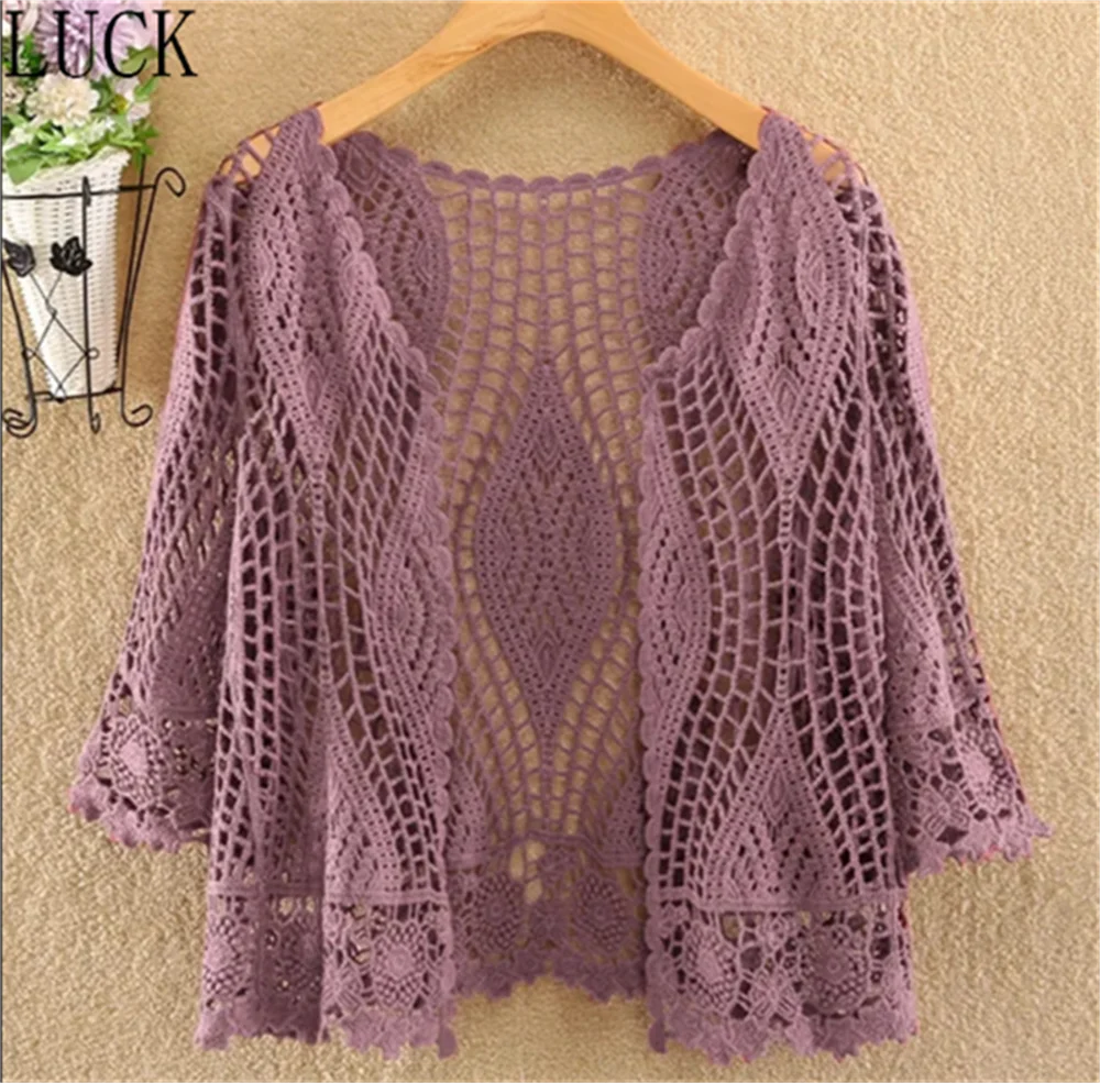 Женская куртка женская Ажурная шаль Чонсам кардиган на весну и лето
