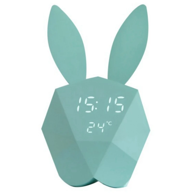 

Rabbit Alarm Clock Children Electronic Sunrise Watch Table Animal Cartoon Alarm Clock Kids Room Cute Kids