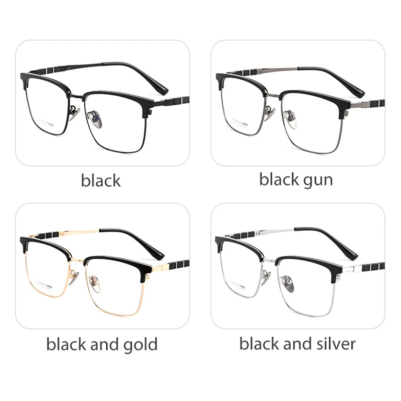 Оправа для очков Мужская титановая полная 9017