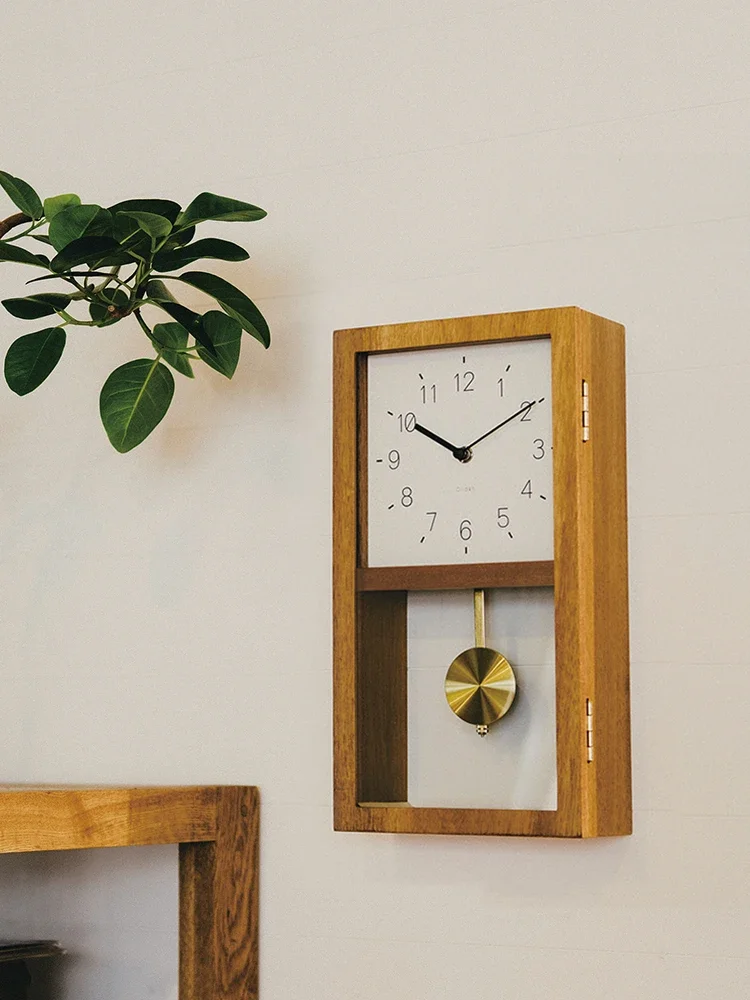 Японские деревянные часы в стиле ретро для дома гостиной спальни модные swin