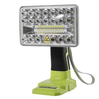 led work light portable flashlight outdoor waterproof high power lamp for ryobi 18v lithium nickel one battery cordless