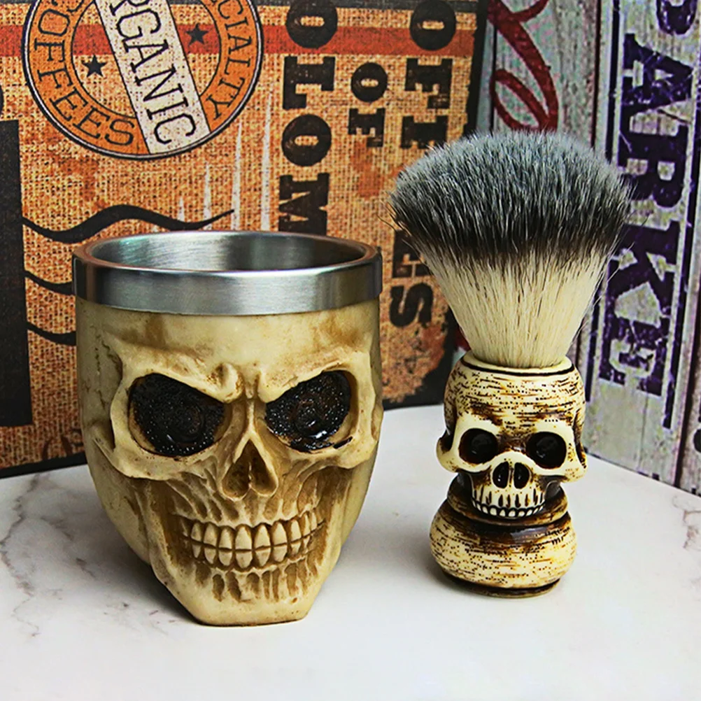

1 Set Men's Beard Shaving Set Shaving Soap Bowl Head Beard Brush