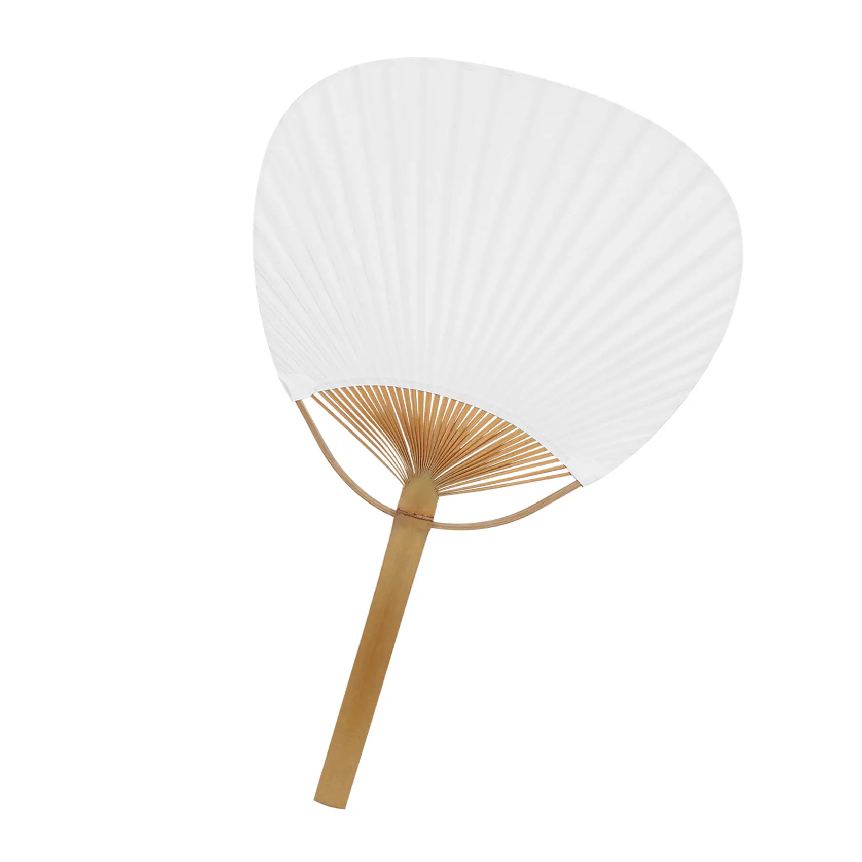 

24Pcs/Lot Wedding White Paddle Fan For Wedding Decoration