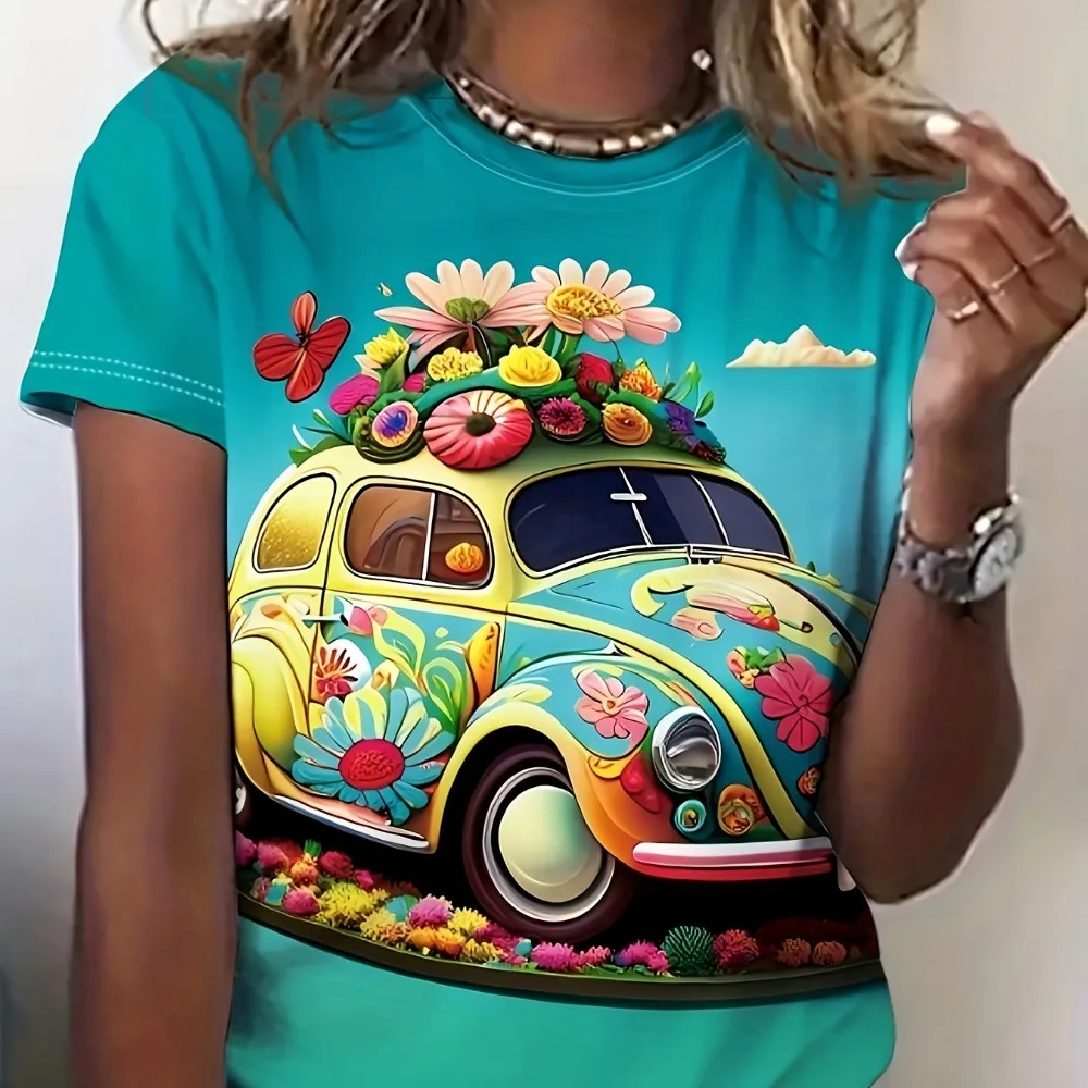 Повседневная футбольная рубашка для женщин с круглым вырезом и короткими