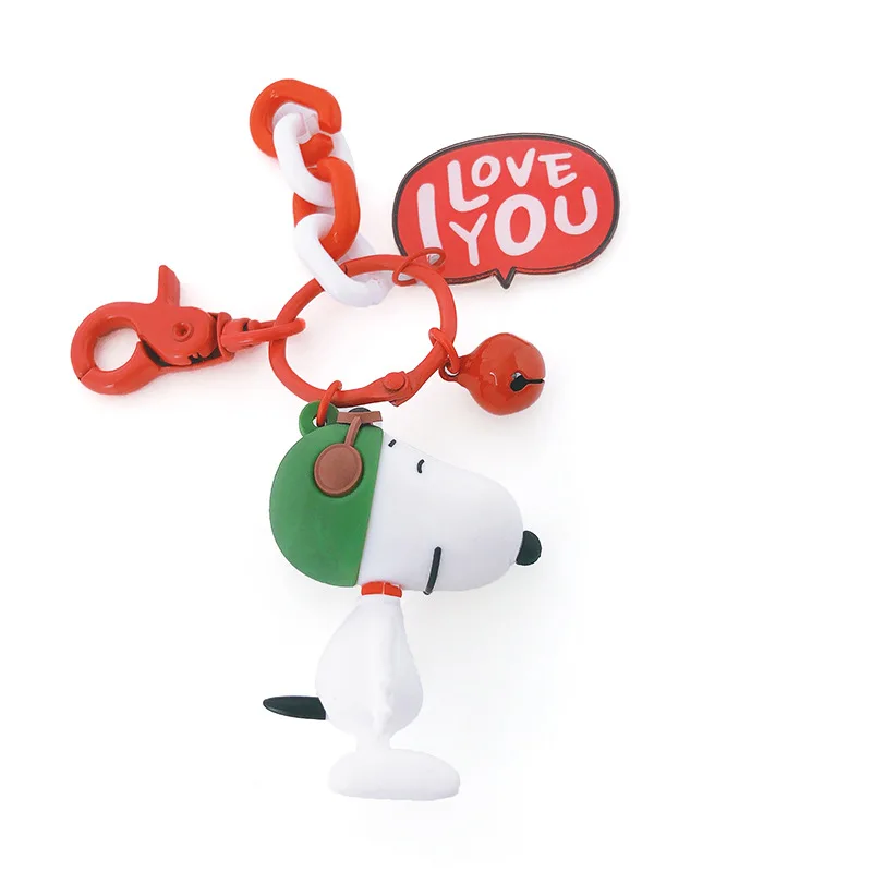 

Kawaii Snoopy High Quality Figures Toys Pendant Cute Anime Peripheral Car Keychain Doll Cartoon Keyring Accessory Birthday Gift
